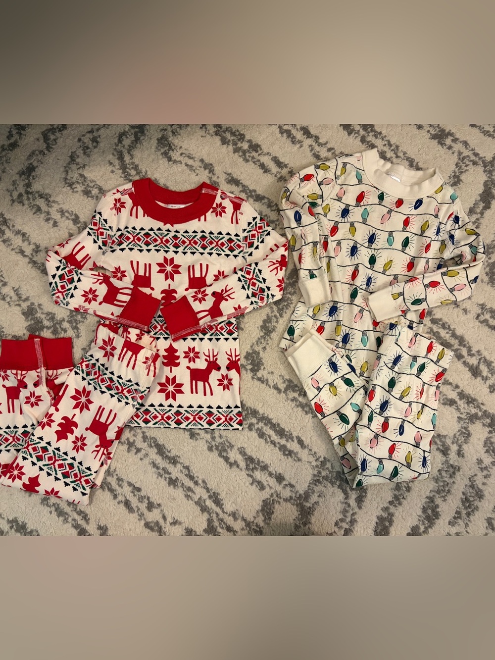Hanna Andersson Kids Holiday Pajama Set - Red & Multi